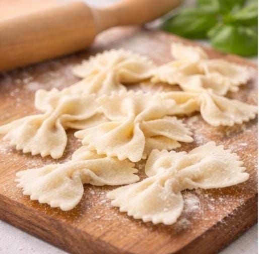 Felt Pasta Play Food, Handmade Felt Ravioli & Bowtie Pasta, Pretend Italian Food for Play Kitchen, Montessori Toy