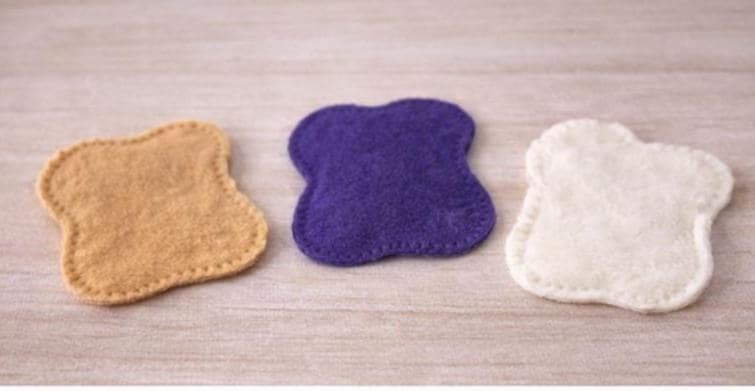 Felt PB&J Toast Play Food, Pretend Peanut Butter and Jelly Sandwich, Handmade Felt Food, Play Kitchen Toy, Montessori Toy