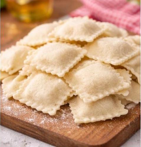 Felt Pasta Play Food, Handmade Felt Ravioli & Bowtie Pasta, Pretend Italian Food for Play Kitchen, Montessori Toy