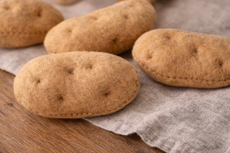 Handmade Felt Potatoes